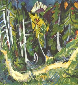 森の峡谷 作： Ernst Ludwig Kirchner